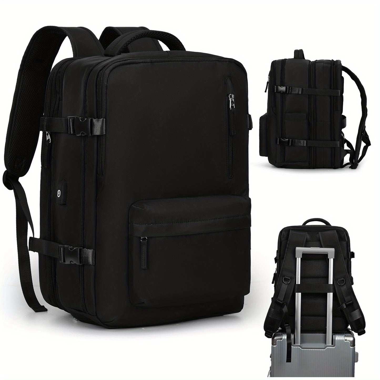 Large Capacity Travel Backpack with Shoe & Wet Pocket