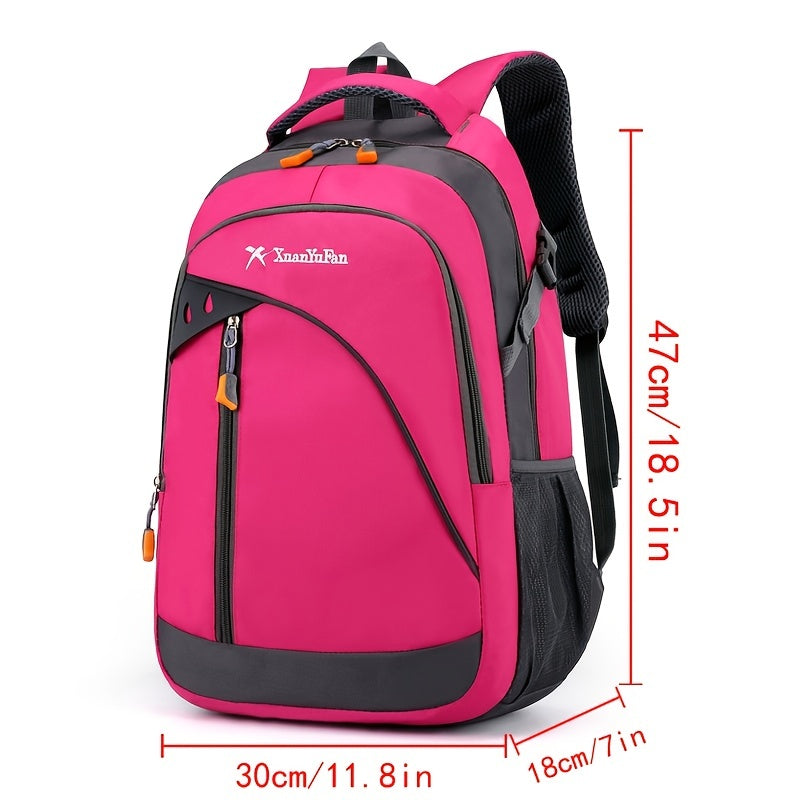 Bright Pink Sports Backpack Large Travel Bag for Women