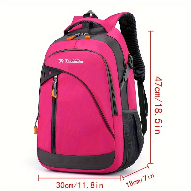 Bright Pink Sports Backpack Large Travel Bag for Women