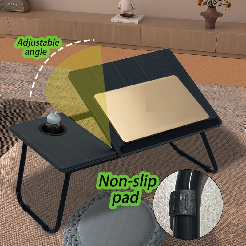Foldable Adjustable Laptop Desk for Bed & Study