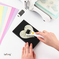 Letong 3-in-1 Die Brush Tool with Piercer & Scraper