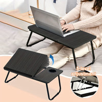 Foldable Adjustable Laptop Desk for Bed & Study