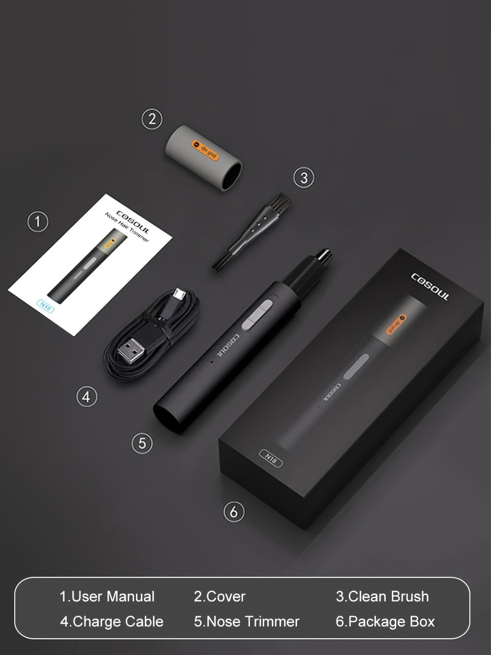 Painless Rechargeable Nose Hair Trimmer for Men and Women - Efficient Nose and Ear Hair Trimmers with Washable Cutter Head and Advanced Safety Features - Perfect Holiday Gift for Father's Day and Everyday Grooming