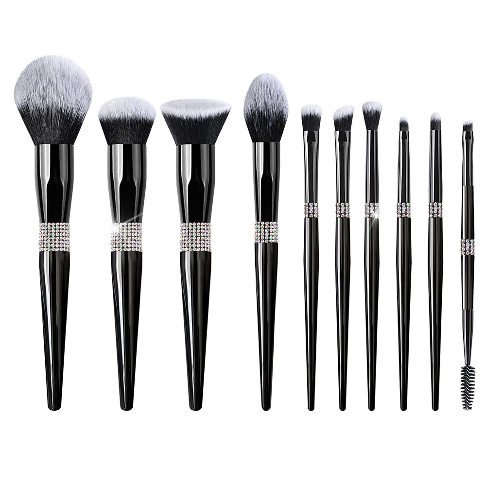 Makeup Brush Set – 10pcs Synthetic Nylon