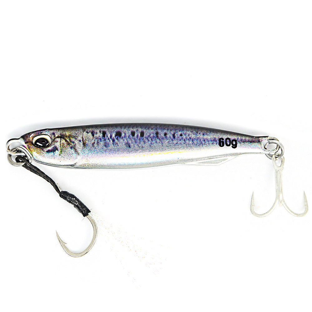 Ultimate Metal Cast Jig Spoon - Highly Realistic 3D Printed Saltwater Fishing Lure with Enhanced Durability, 30G/40G/60G Weight Options, and Artificial Bait Tackle for Increased Catch Rate