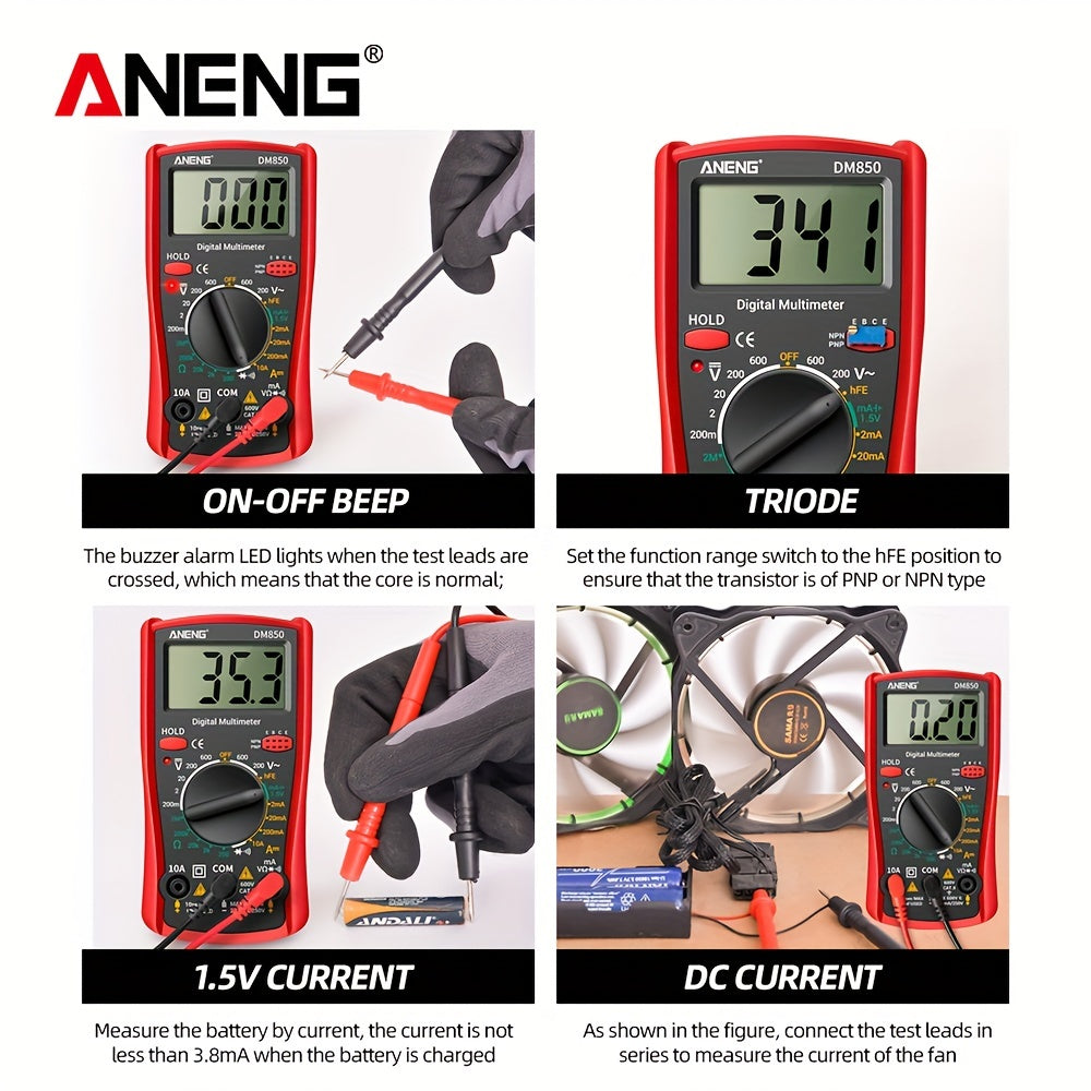 ANENG DM850 Auto Digital Multimeter AC/DC Voltage Tester
