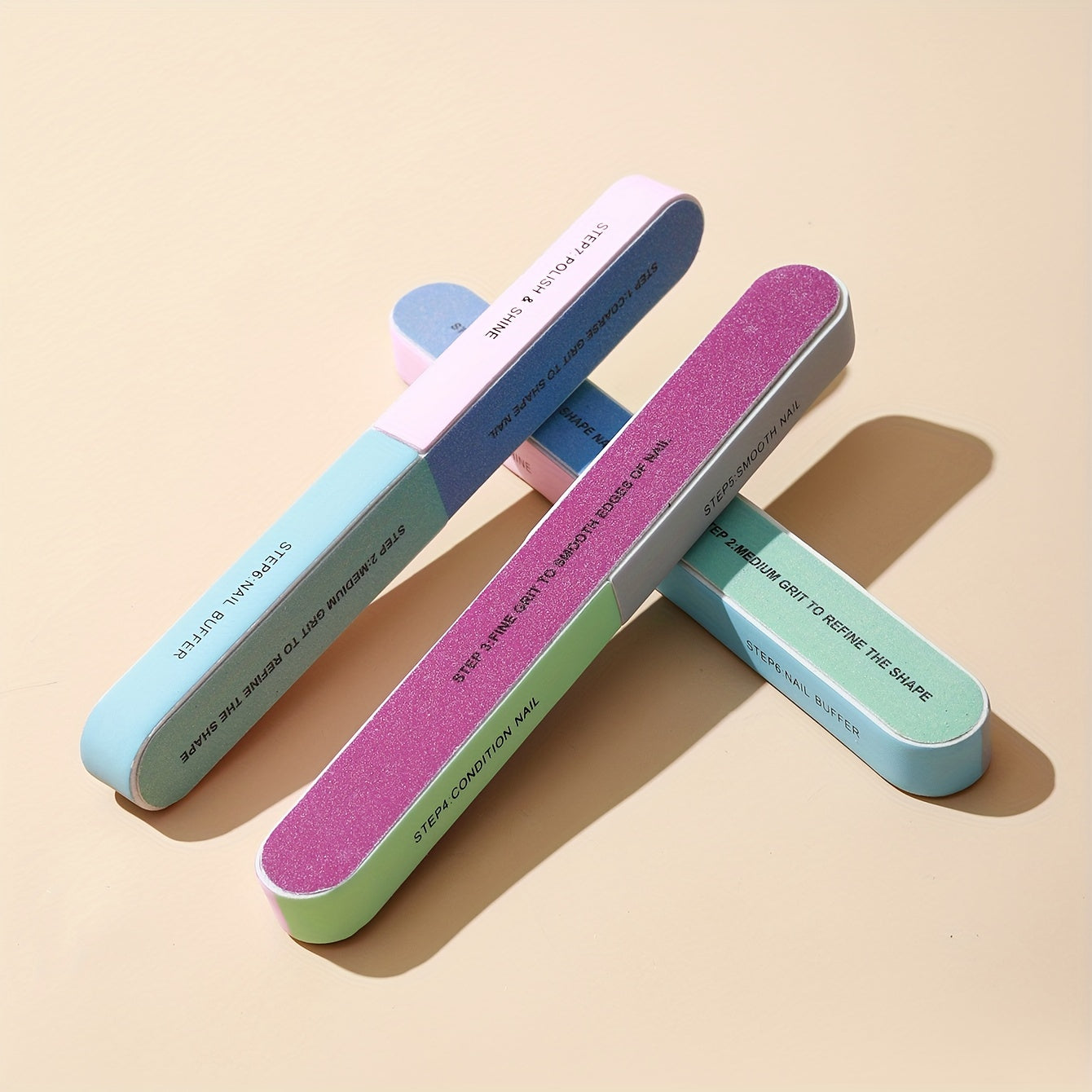 7 Sides Nail Cuticle Polish Strip Tool