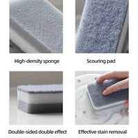 Double-Sided Cleaning Sponge – Microfiber Scouring Pad