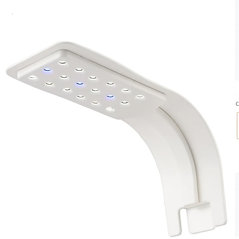 Radiant Aquarium LED Light - Clip-On White & Blue LEDs for Breathtaking Aquascape and Thriving Fish & Plant Life