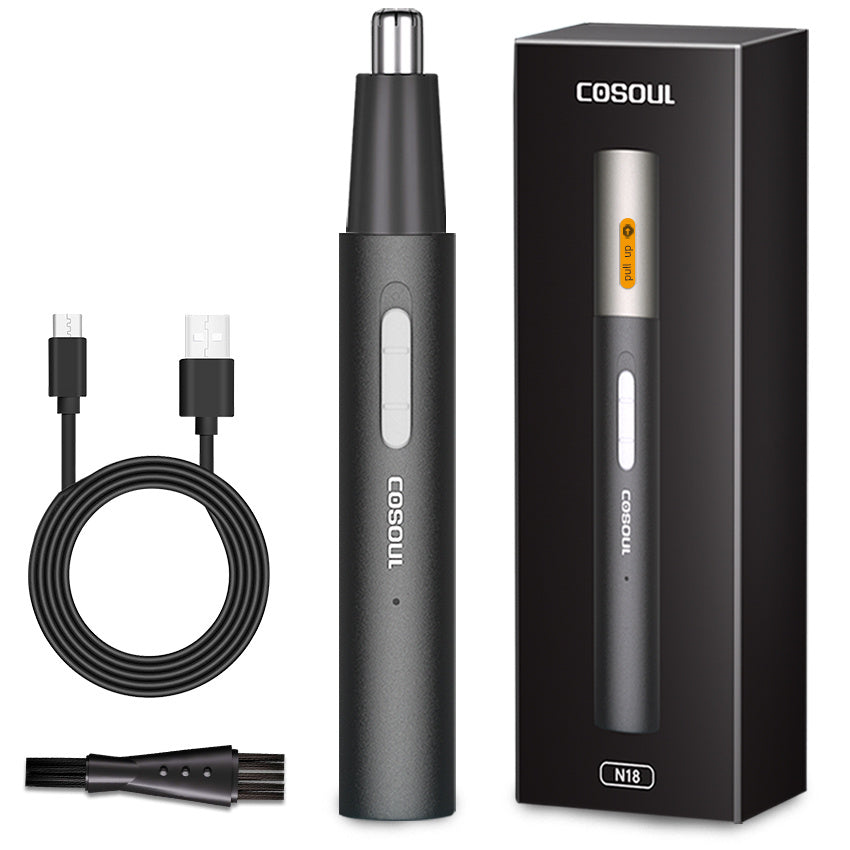 Painless Rechargeable Nose Hair Trimmer for Men and Women - Efficient Nose and Ear Hair Trimmers with Washable Cutter Head and Advanced Safety Features - Perfect Holiday Gift for Father's Day and Everyday Grooming