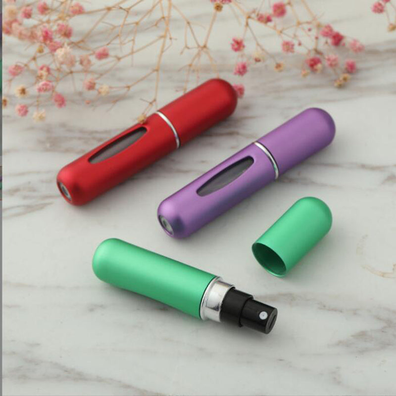 5ml Refillable Portable Perfume Spray Bottle - Mini Atomizer for Travel - Easy to Use and Convenient Cosmetic Pump Dispenser