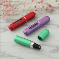 5ml Refillable Portable Perfume Spray Bottle - Mini Atomizer for Travel - Easy to Use and Convenient Cosmetic Pump Dispenser