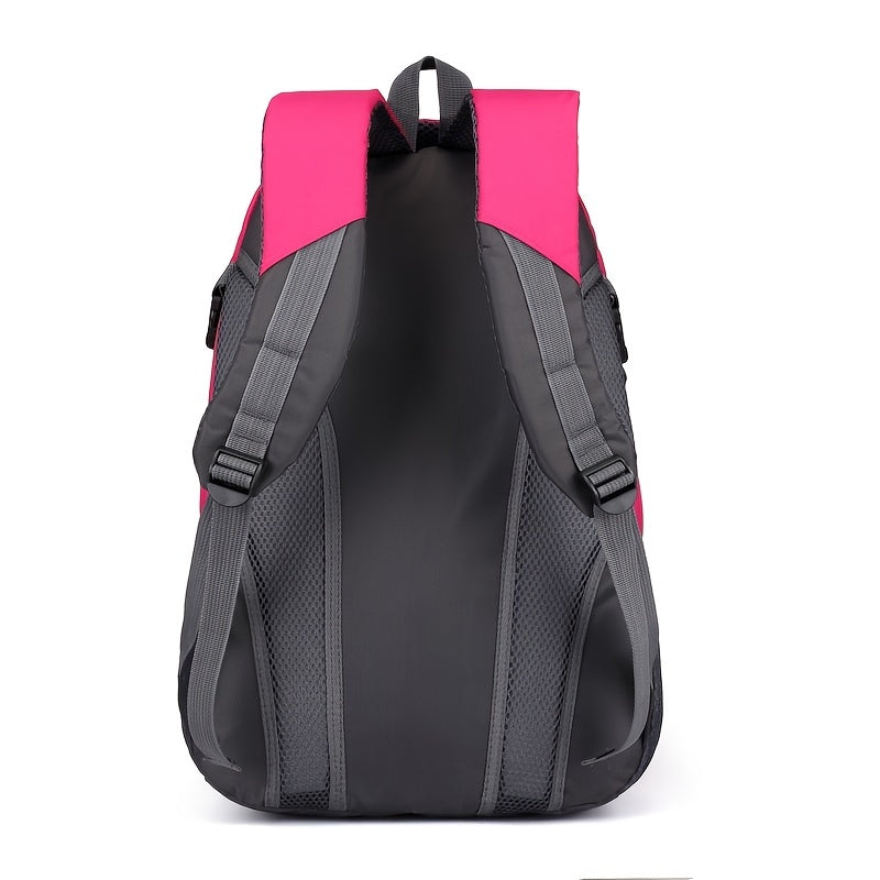 Bright Pink Sports Backpack Large Travel Bag for Women
