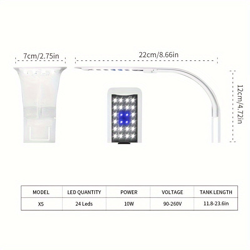 LED Aquarium Clip Light for Fish Tanks & Plant Growth