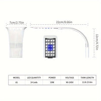 LED Aquarium Clip Light for Fish Tanks & Plant Growth