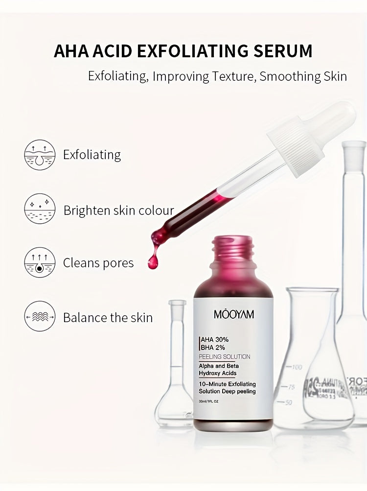 AHA 30% + BHA 2% Exfoliating Facial Peel Serum 1oz