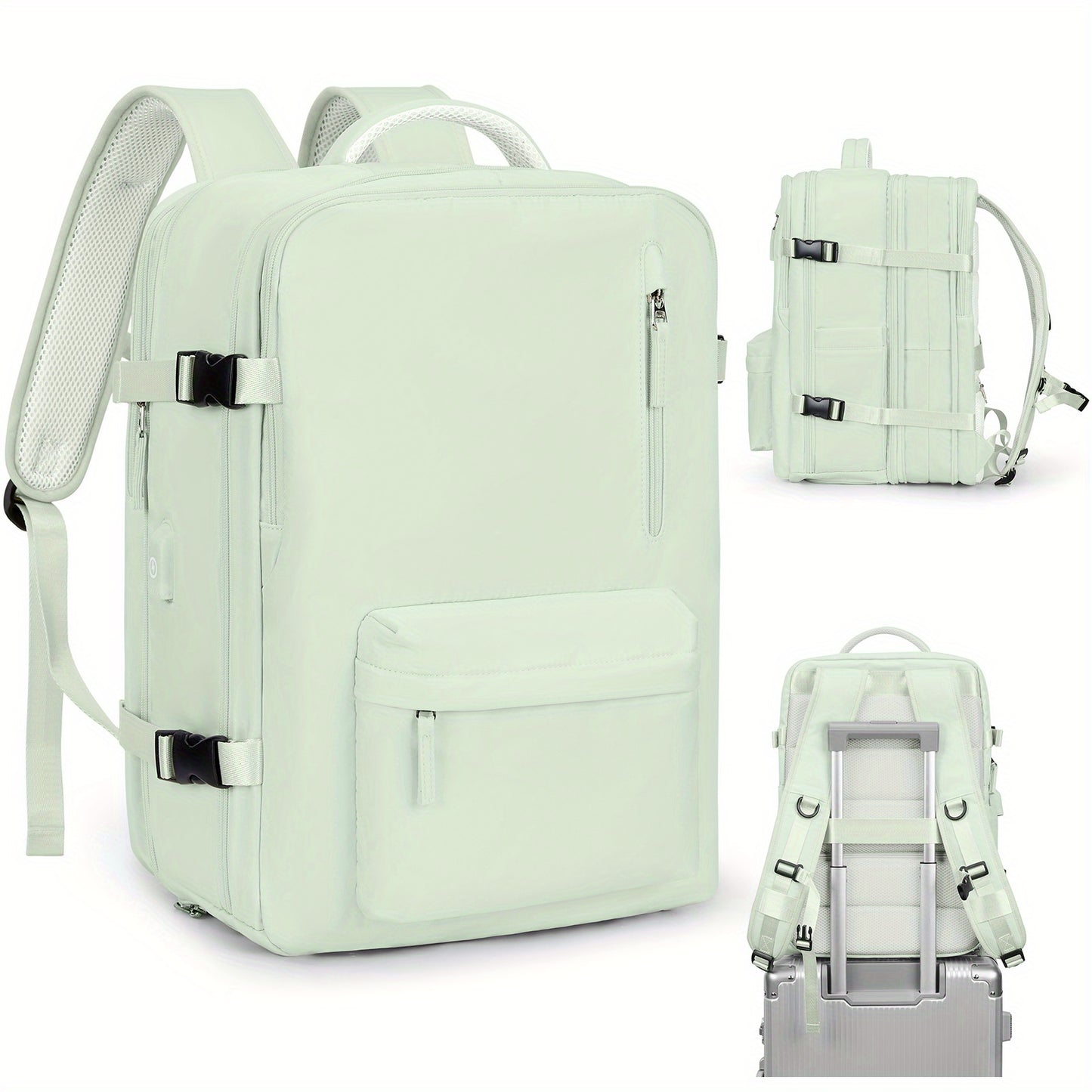 Large Capacity Travel Backpack with Shoe & Wet Pocket