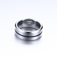 Minimalist Men’s Tungsten Steel Ring Durable Fashion Jewelry Gift