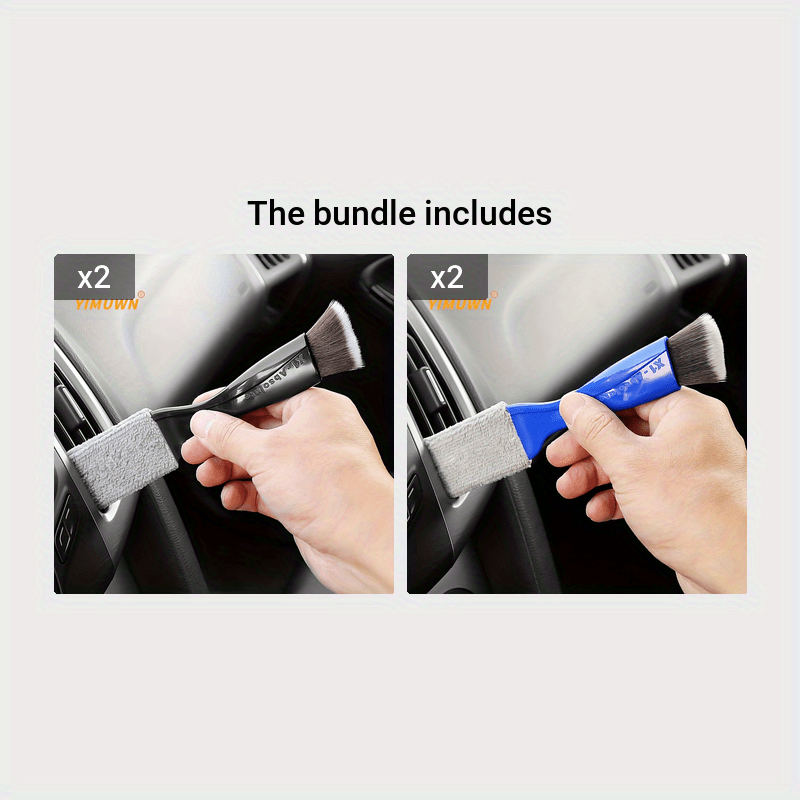 Soft Car Interior Cleaning Brush – AC Vent Dust Tool