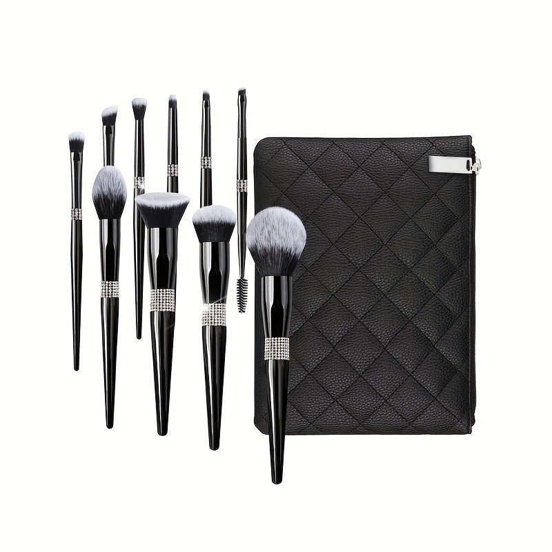 Makeup Brush Set – 10pcs Synthetic Nylon