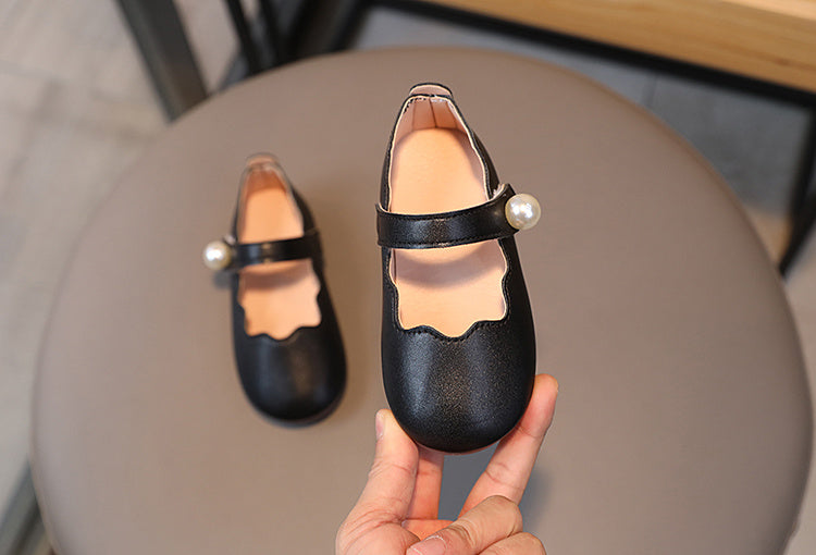 Infant Mary Jane Shoes with Soft Sole & Glitter Design