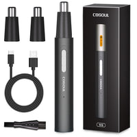 Painless Rechargeable Nose Hair Trimmer for Men and Women - Efficient Nose and Ear Hair Trimmers with Washable Cutter Head and Advanced Safety Features - Perfect Holiday Gift for Father's Day and Everyday Grooming
