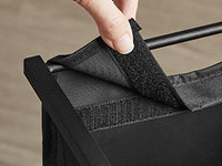 VASAGLE Laundry Basket, 4-Compartment Laundry Hamper, Pull-Out and Removable Laundry Bags, Laundry Sorter, Shelf, Metal Frame